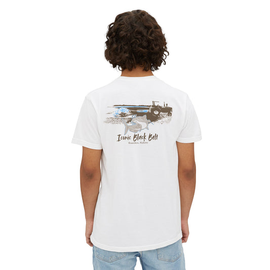 ICONIC Black Belt Vintage Catfish Unisex Garment-Dyed Pocket T-Shirt