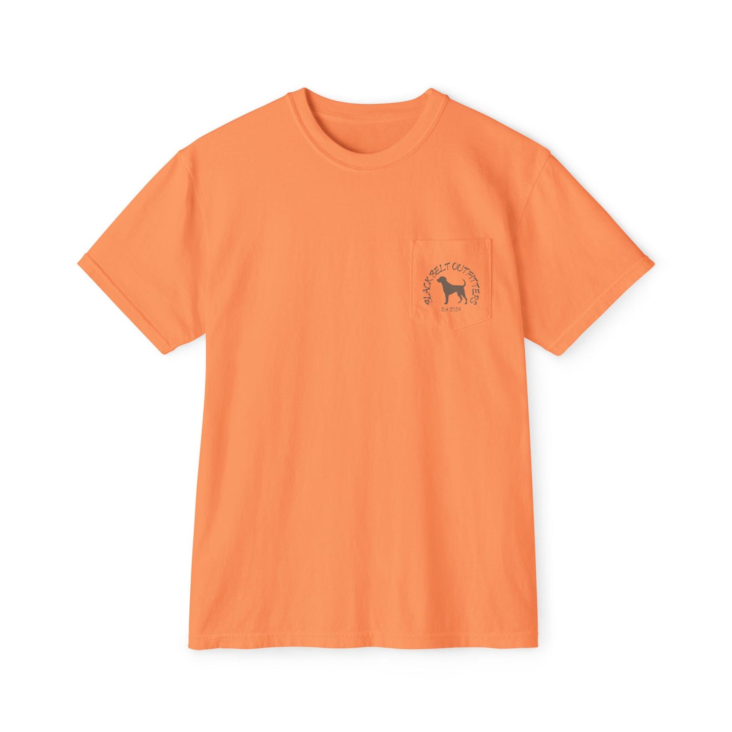 Black belt outfitters Fishing Poles Heart Unisex Garment-Dyed Pocket T-Shirt