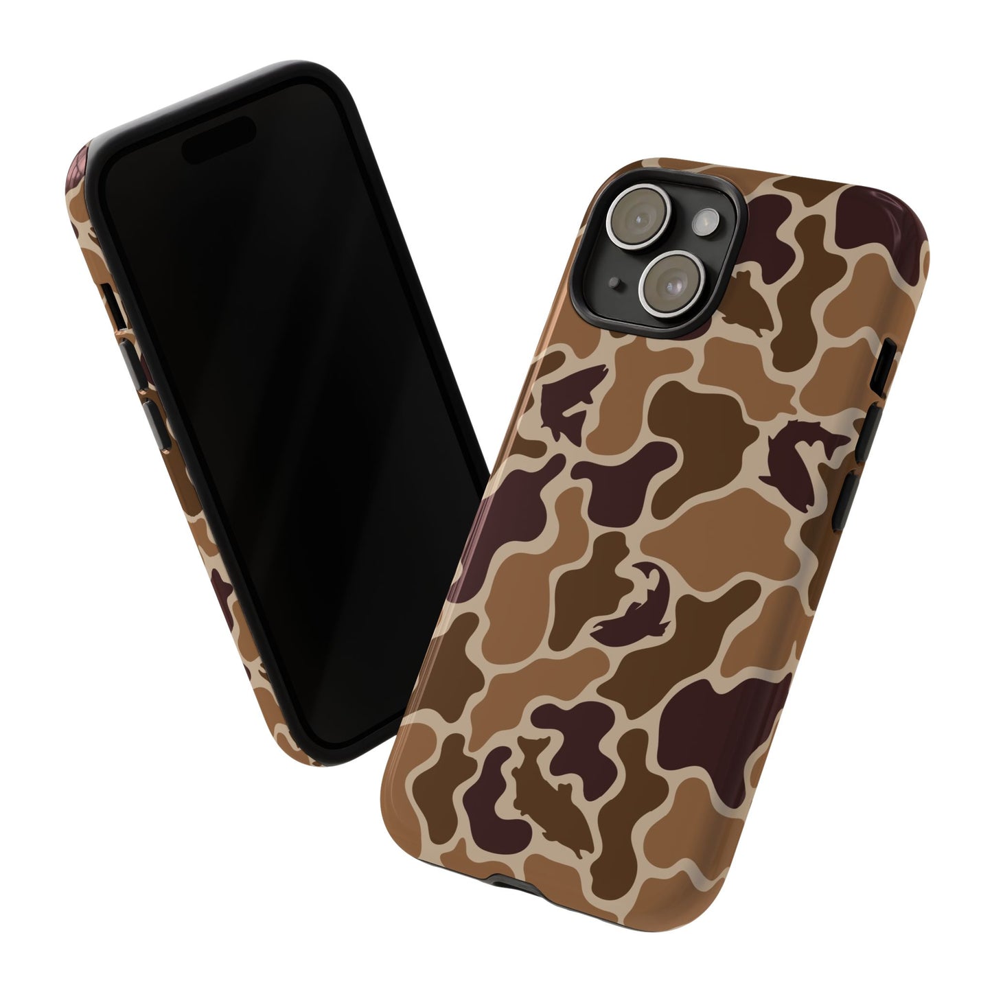 Brown Shark Camo design Tough Cases