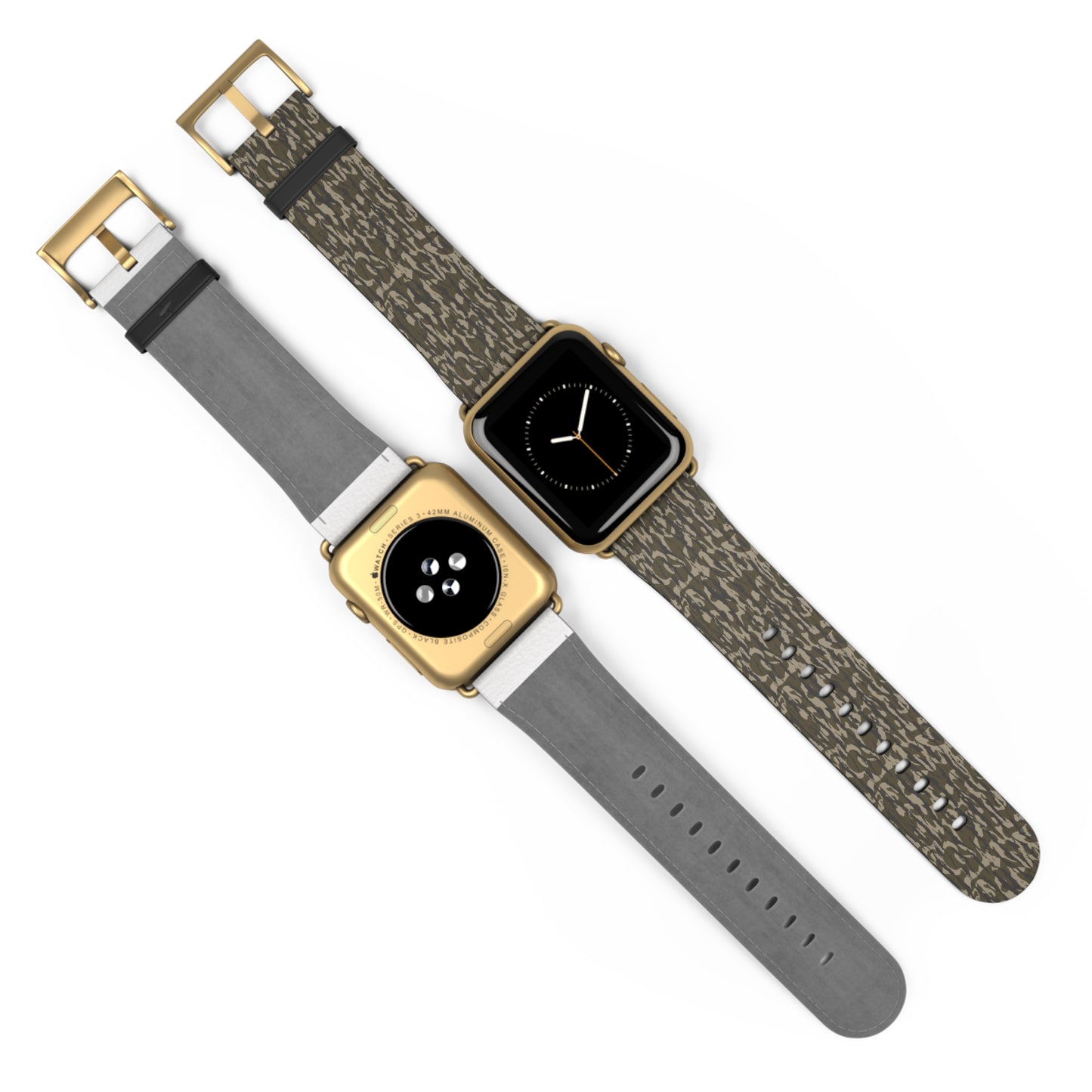 Bottomland Camo Watch Band, Trendy Accessory, Men's Gift, Unisex Style, Perfect for Outdoor Activities, Unique Fashion