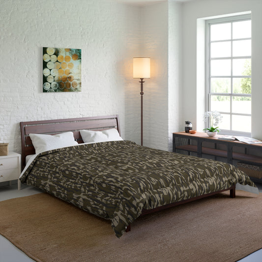 Bottomland Camo Comforter | Cozy Bedding for Home Decor, Camo Pattern Comforter, Modern Bedroom, Gift for Her, Unique Housewarming