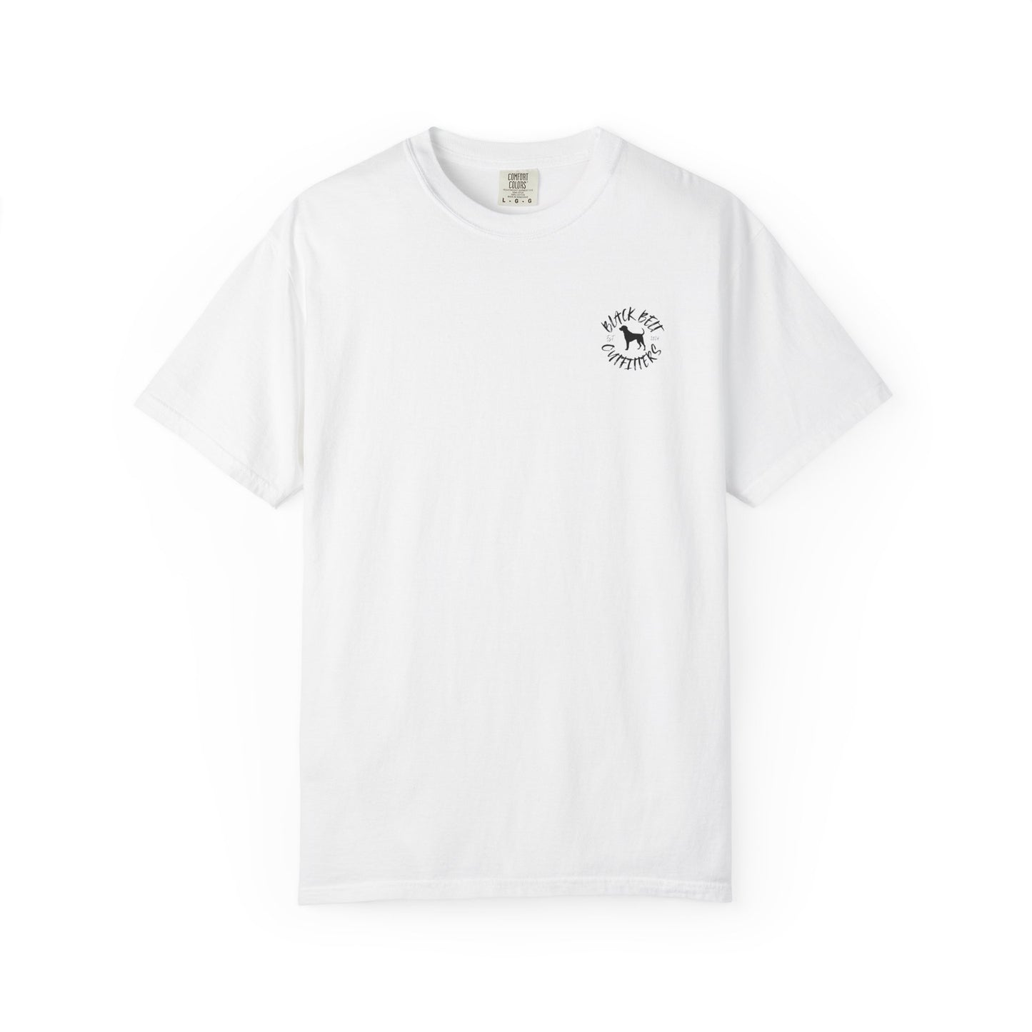 Black Belt Outfitters Camo Logo Unisex Garment-Dyed Pocket T-Shirt
