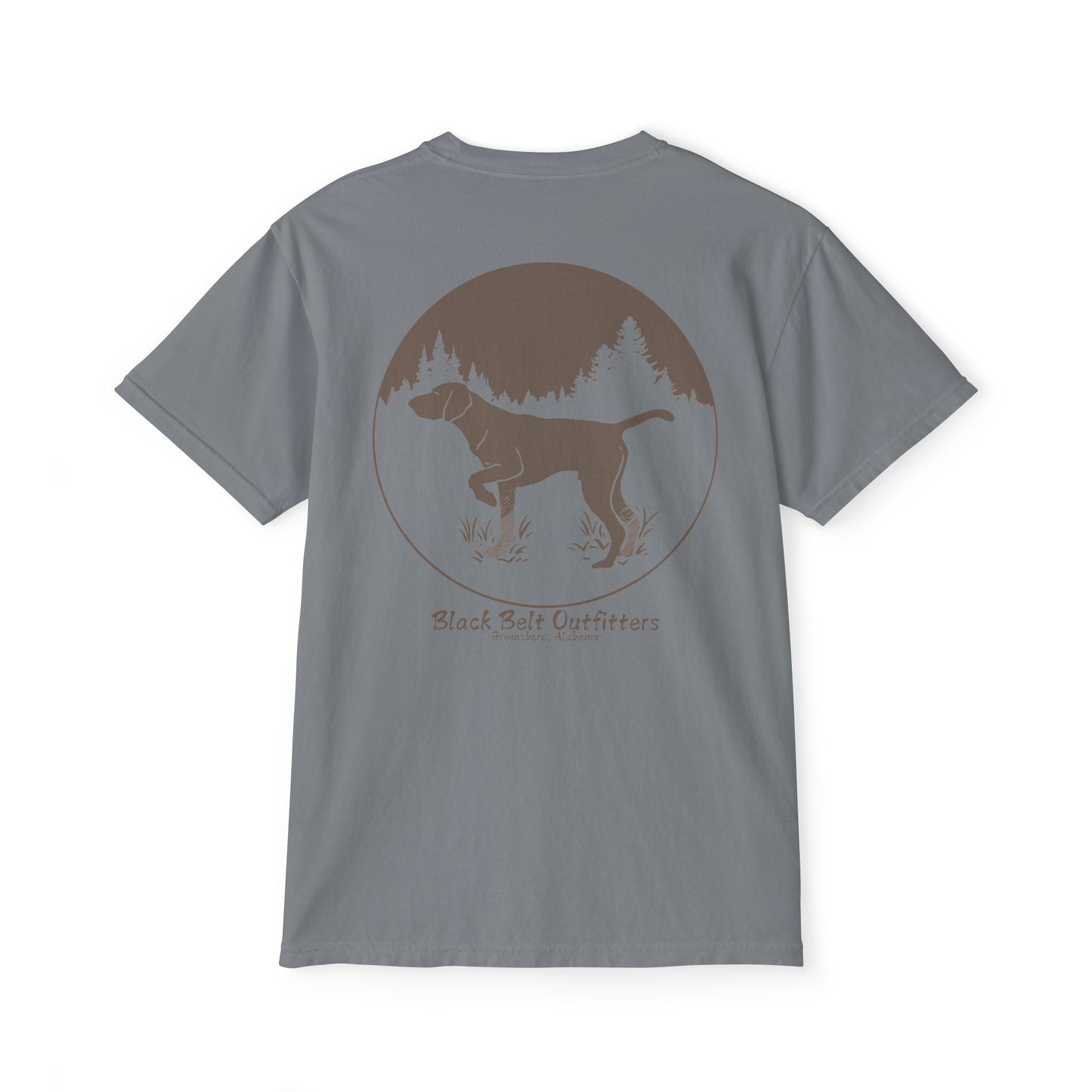 DEER HUNTING DOG (2) Unisex Heavy Cotton Pocket Tee
