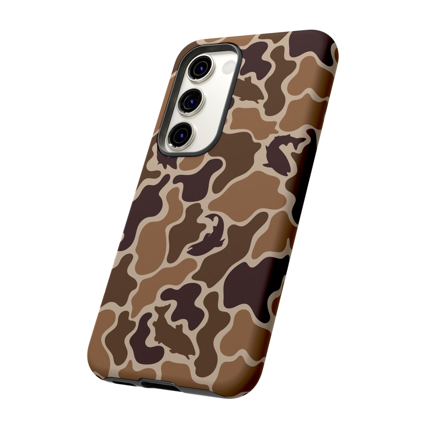Brown Shark Camo design Tough Cases