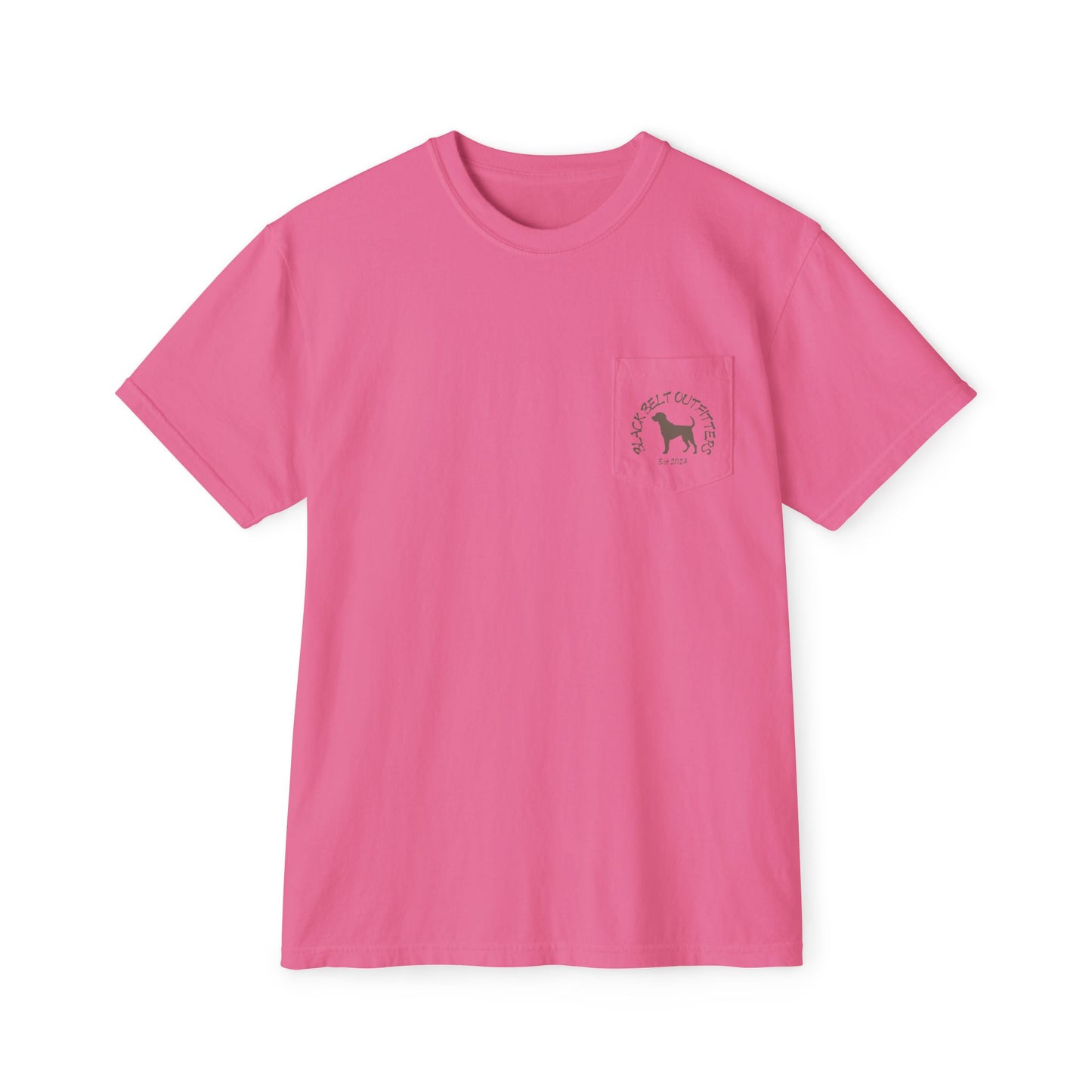 Black belt outfitters Fishing Poles Heart Unisex Garment-Dyed Pocket T-Shirt