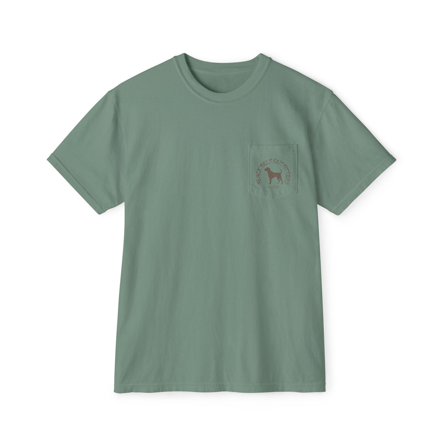 Black belt outfitters Fishing Poles Heart Unisex Garment-Dyed Pocket T-Shirt