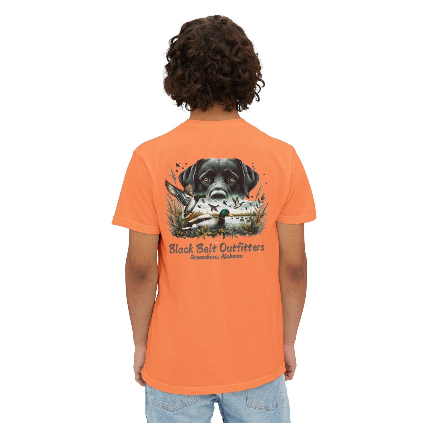 Black Belt Outfitters: Black Labrador Retriever Unisex Pocket T-shirt