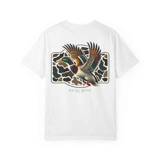 Flying Mallard Duck Unisex T-Shirt, Perfect for Gifts, Father's Day, Golf Events, Casual Wear, Comfortable Tee