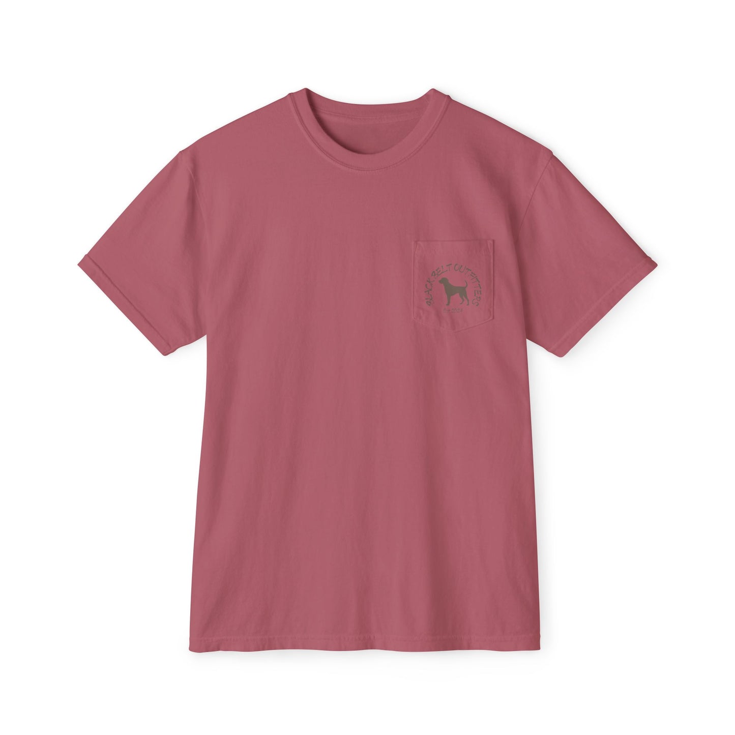 Black belt outfitters Fishing Poles Heart Unisex Garment-Dyed Pocket T-Shirt