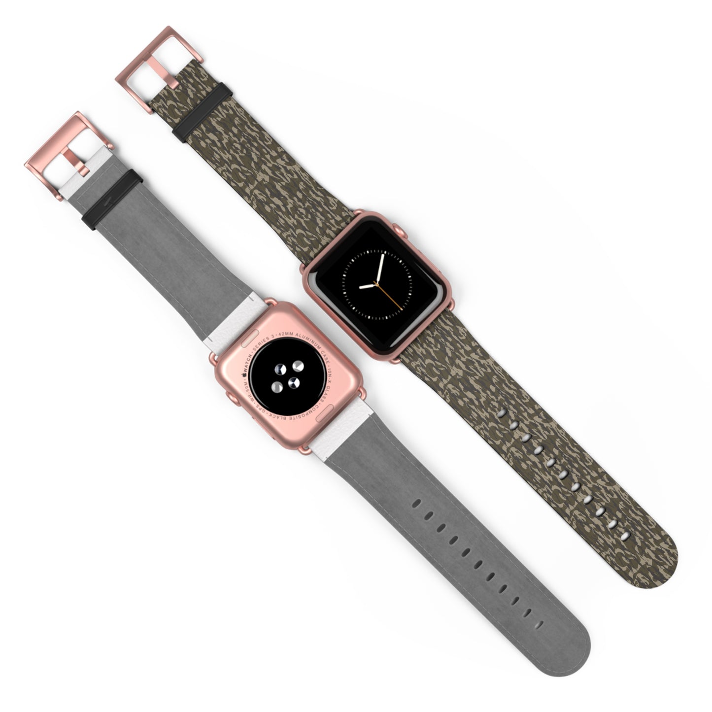 Bottomland Camo Watch Band, Trendy Accessory, Men's Gift, Unisex Style, Perfect for Outdoor Activities, Unique Fashion