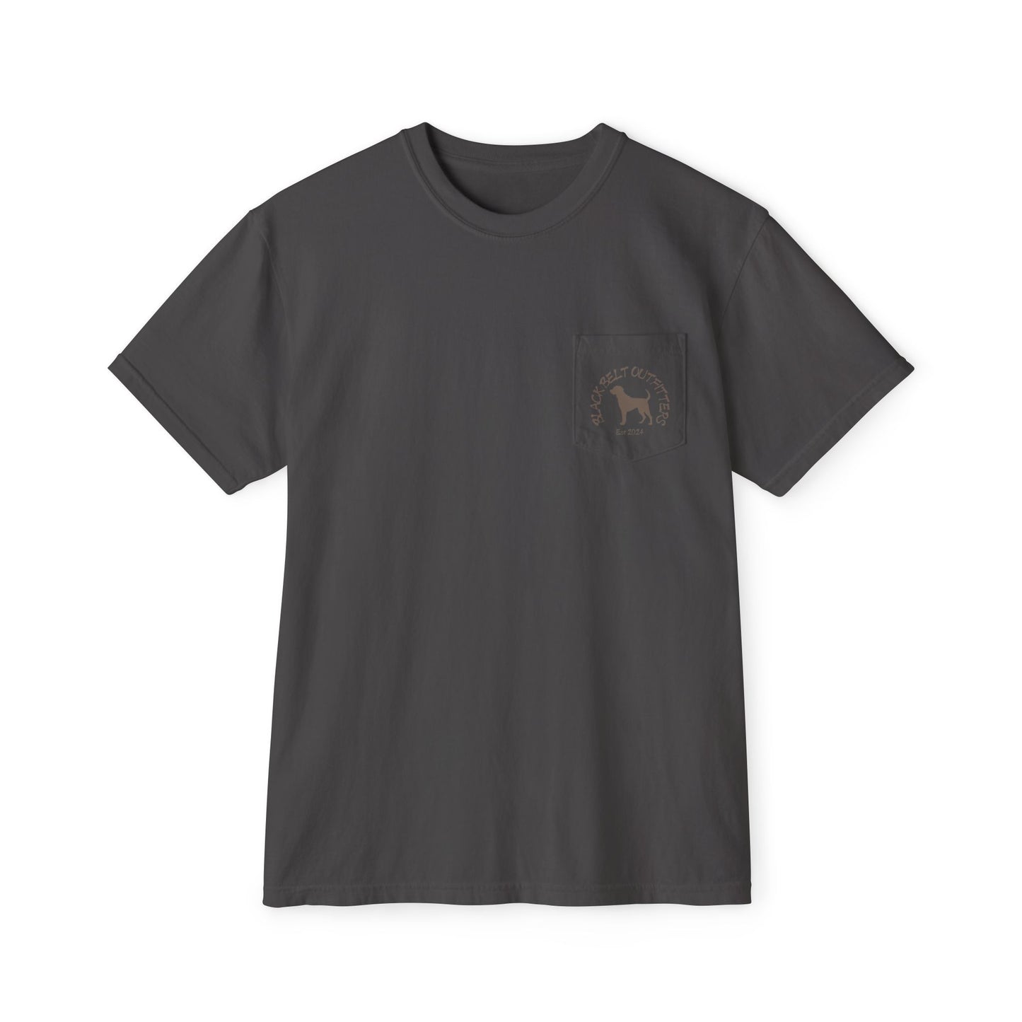Black belt outfitters Fishing Poles Heart Unisex Garment-Dyed Pocket T-Shirt