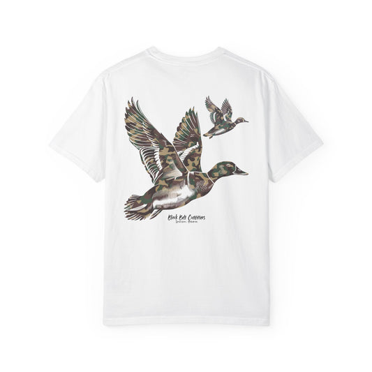 Camo Ducks Unisex Garment-Dyed T-shirt, Comfort Wear, Animal Lover Gift, Southerner Apparel,