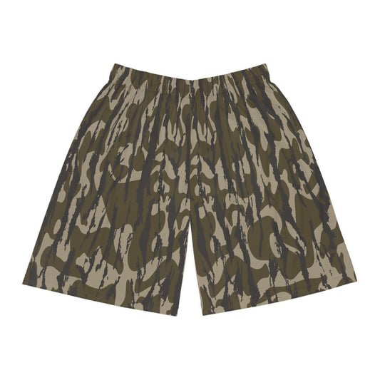 Bottomland Camo Basketball Shorts, Activewear for Sports, Casual Training Gear, Summer Style, Gift for Athletes