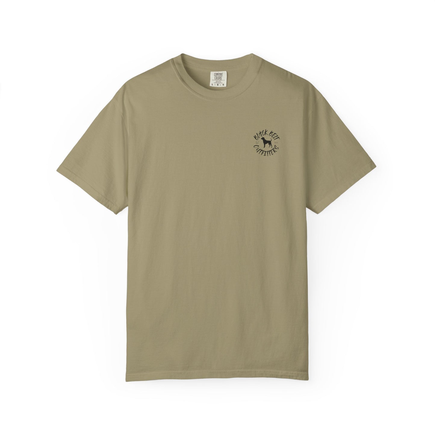 Black Belt Outfitters Camo Logo Unisex Garment-Dyed Pocket T-Shirt