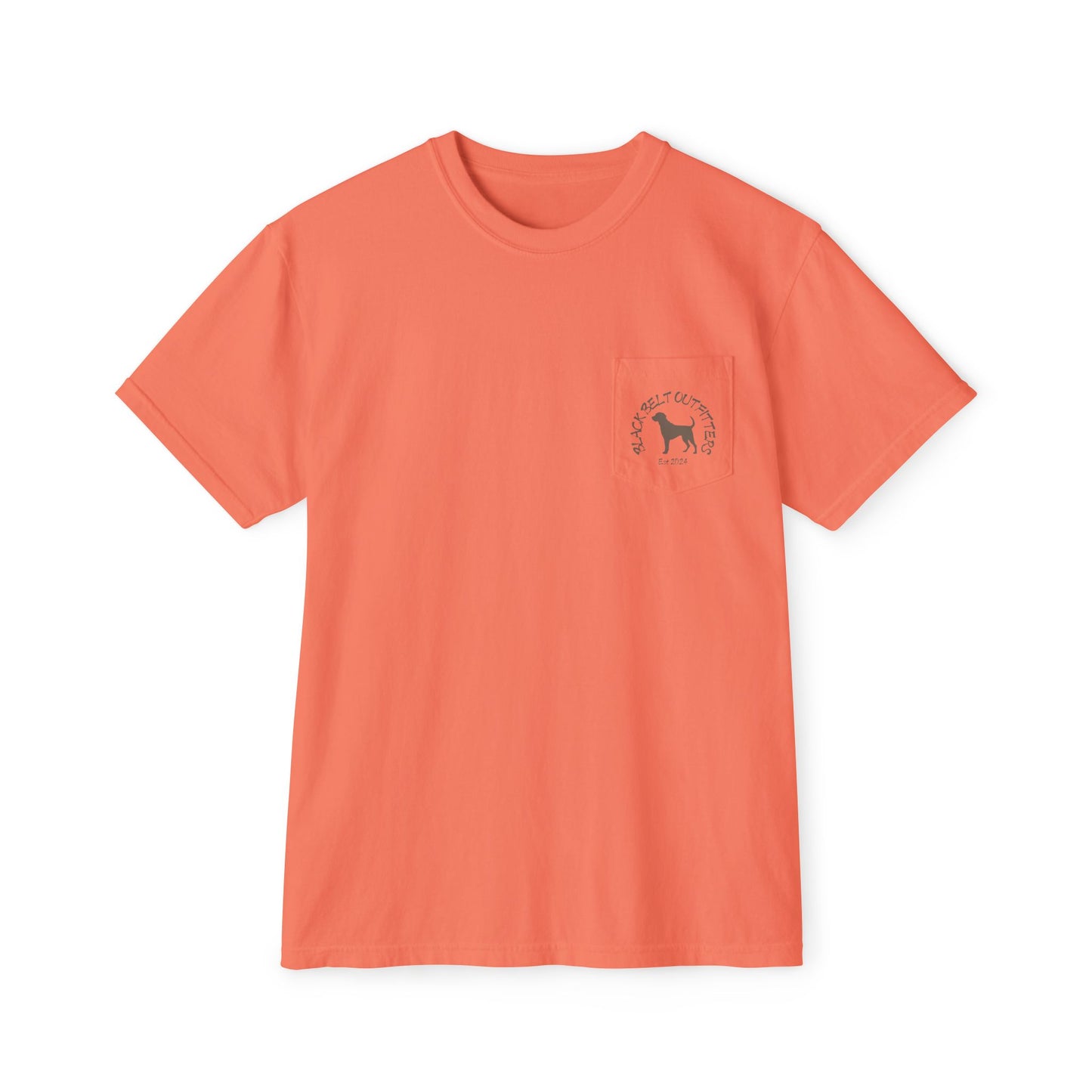 Black belt outfitters Fishing Poles Heart Unisex Garment-Dyed Pocket T-Shirt