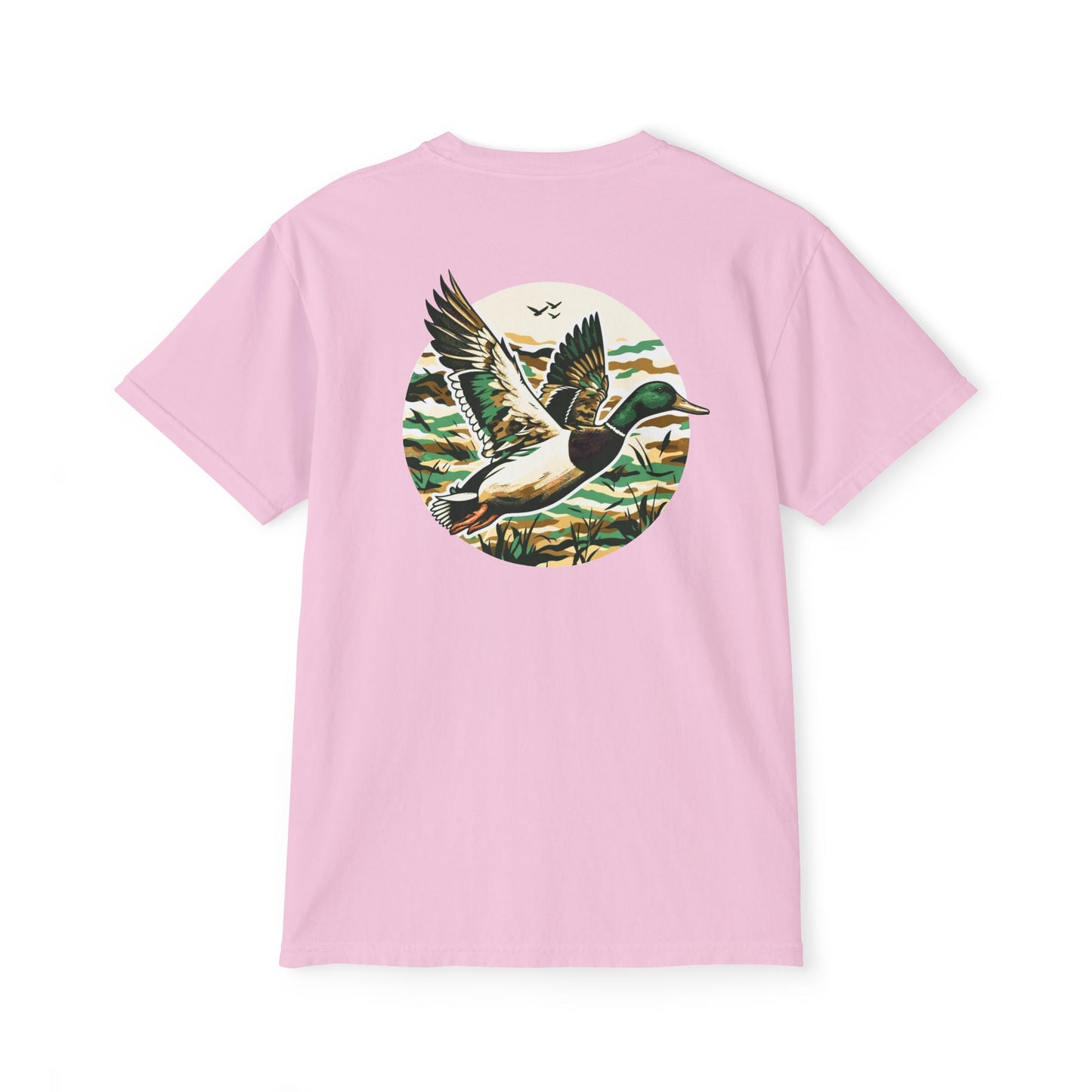 Black belt outfitters, duck hunting custom design hunting Unisex Garment-Dyed Pocket T-Shirt