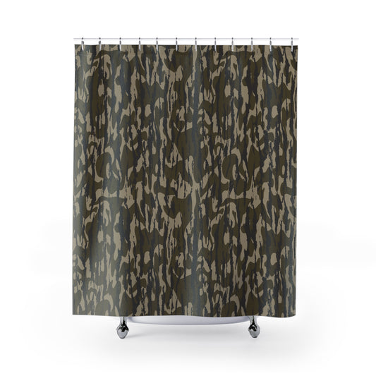Bottomland Camo Shower Curtain, Modern Bathroom Decor, Unique Gift for Nature Lovers, Rustic Shower Curtain, Home Essentials, Bathroom