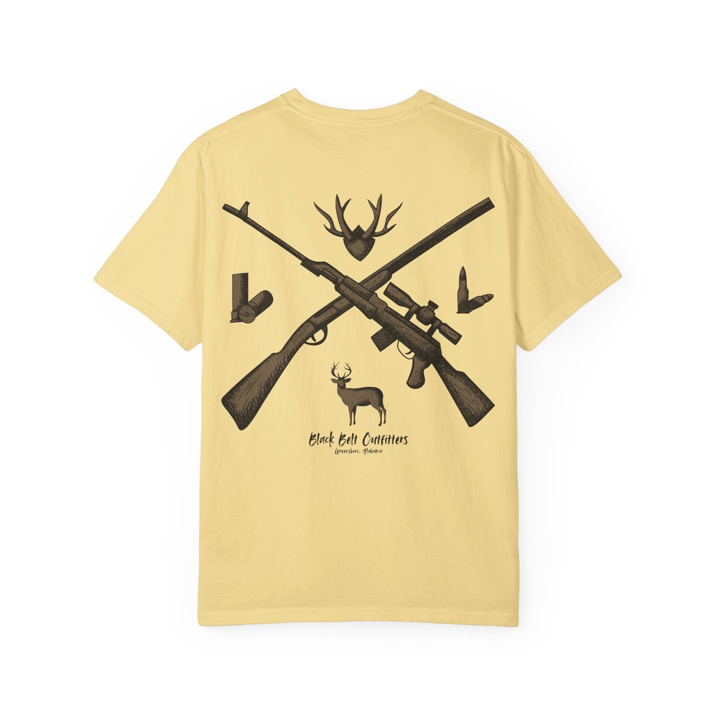 HUNTING VIBES Unisex Garment-Dyed T-shirt, Outdoor Adventure Shirt, Wildlife Lover Gift, Camping Apparel, Casual Fashion