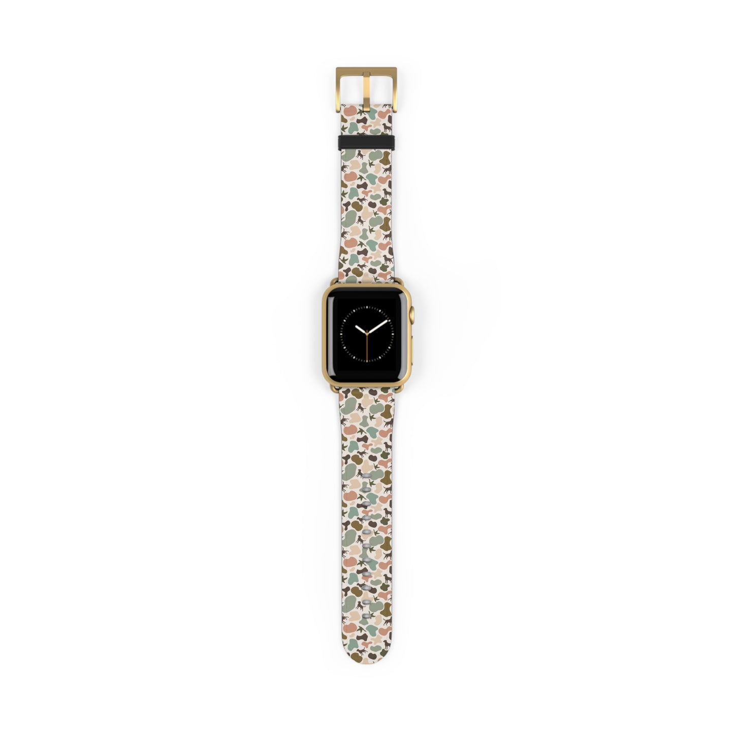 Old school camo duck and dog custom print Watch Band