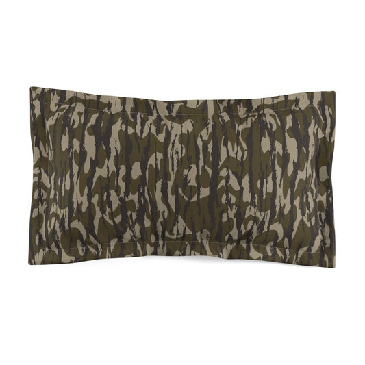 Bottomland Camo Microfiber Sham, Cozy Bedroom Decor, Modern Home Accent, Great for Camping or Hunting Enthusiasts, Stylish Sleep Gift,