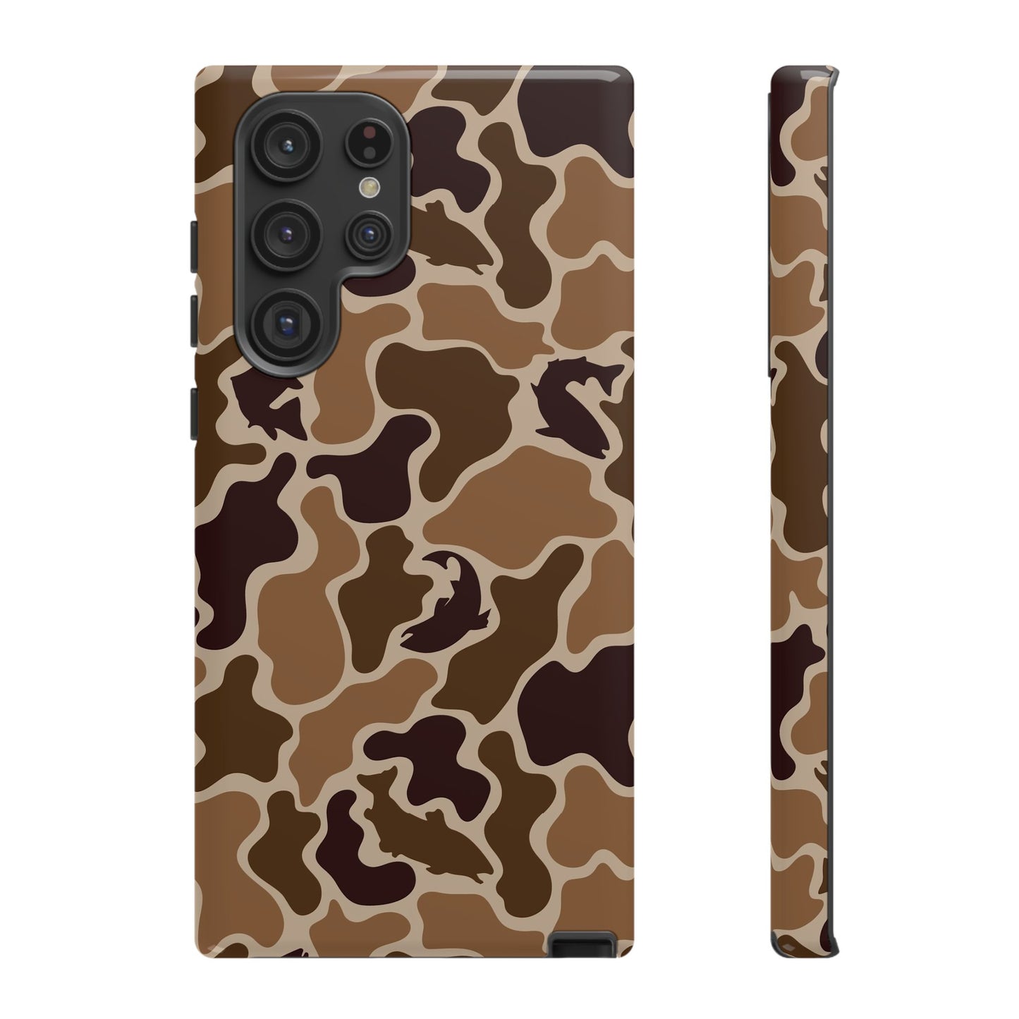 Brown Shark Camo design Tough Cases