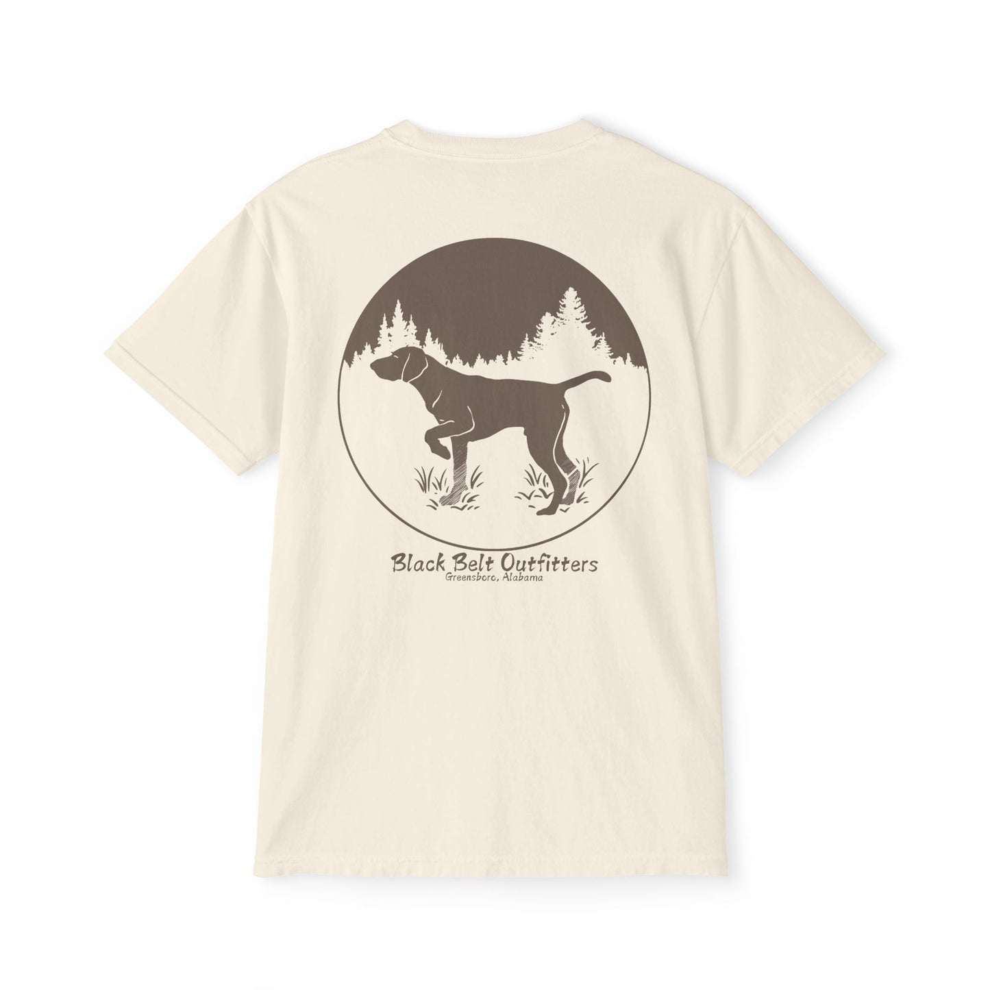 DEER HUNTING DOG (2) Unisex Heavy Cotton Pocket Tee
