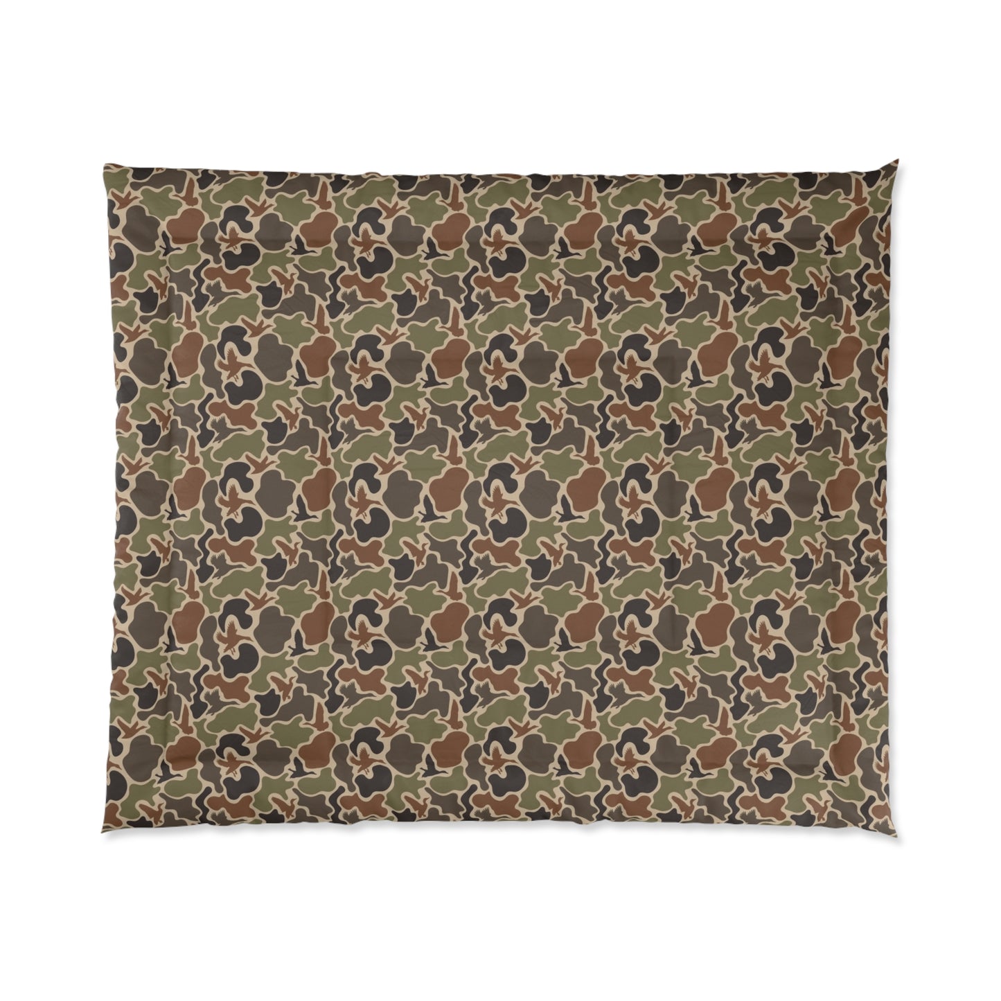 Duck Camo Comforter | Cozy Bedding for Home Decor, Camo Pattern Comforter, Modern Bedroom, Gift for Her, Unique Housewarming