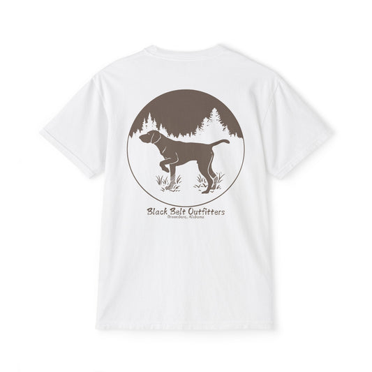 DEER HUNTING DOG (2) Unisex Heavy Cotton Pocket Tee