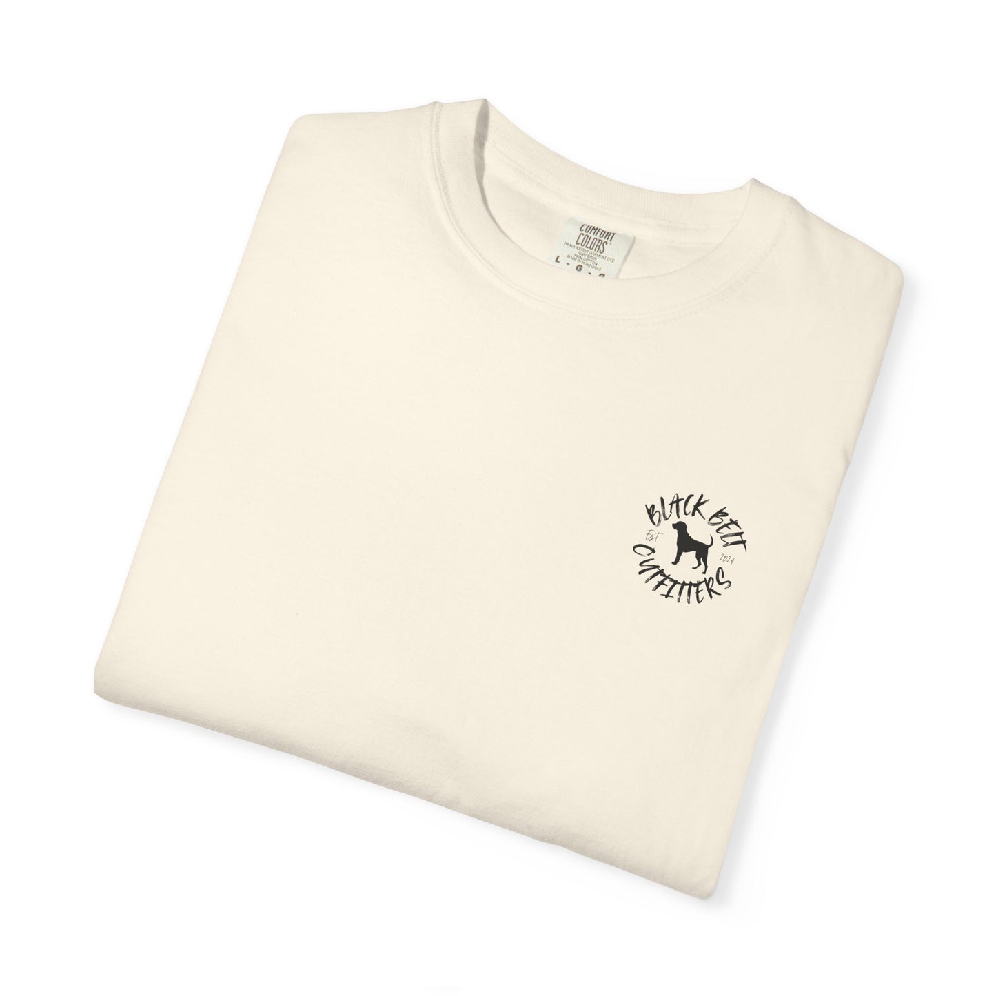 Black Belt Outfitters Camo Logo Unisex Garment-Dyed Pocket T-Shirt