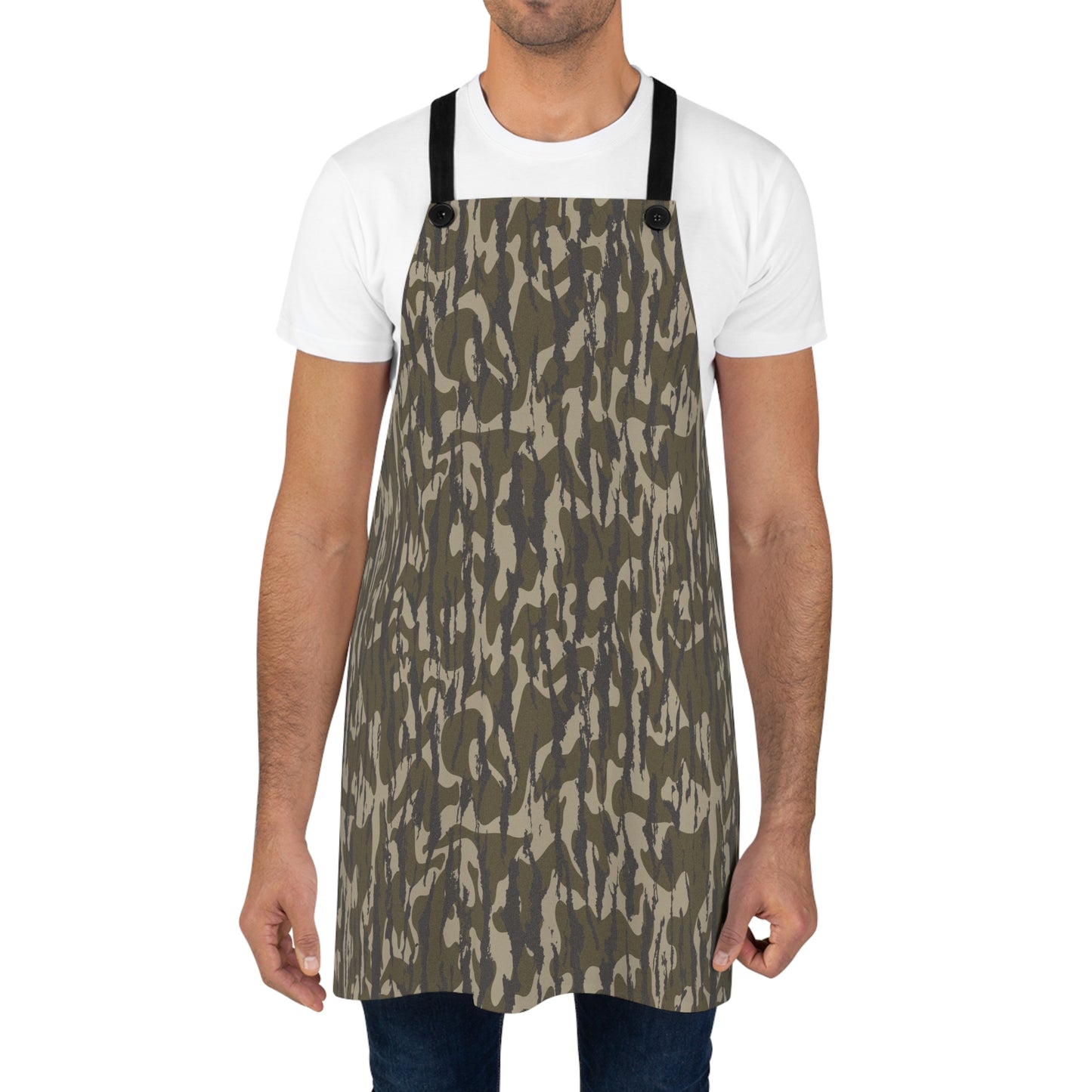 Bottomland Camo Chef Apron - Stylish Cooking Gift for Grilling, Baking, BBQs, Outdoor Cooking, Unique Kitchen Accessory