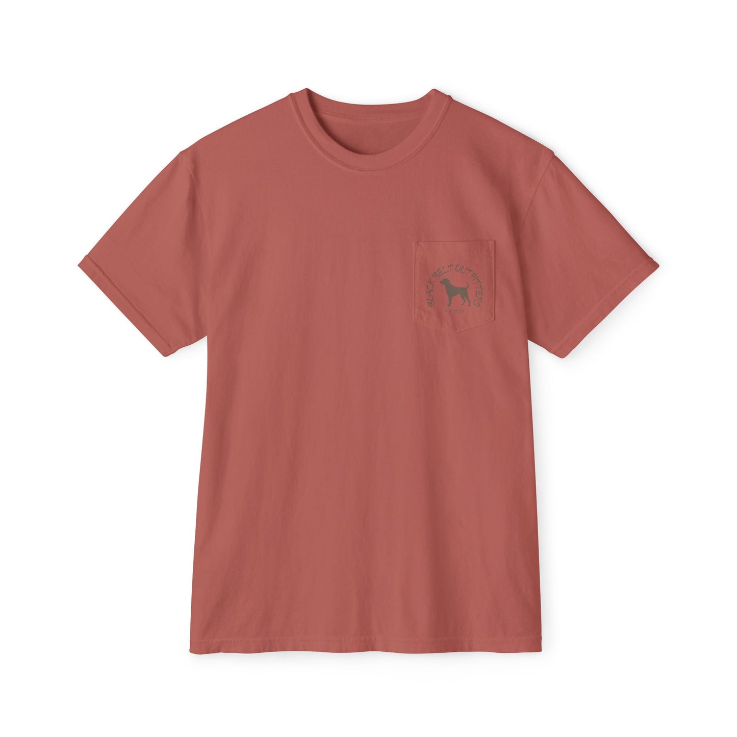 Black belt outfitters Fishing Poles Heart Unisex Garment-Dyed Pocket T-Shirt
