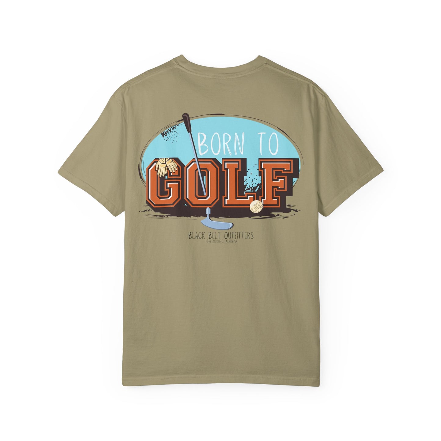 Born to Golf Golf-Themed Unisex T-Shirt, Perfect for Gifts, Father's Day, Golf Events, Casual Wear, Comfortable Tee