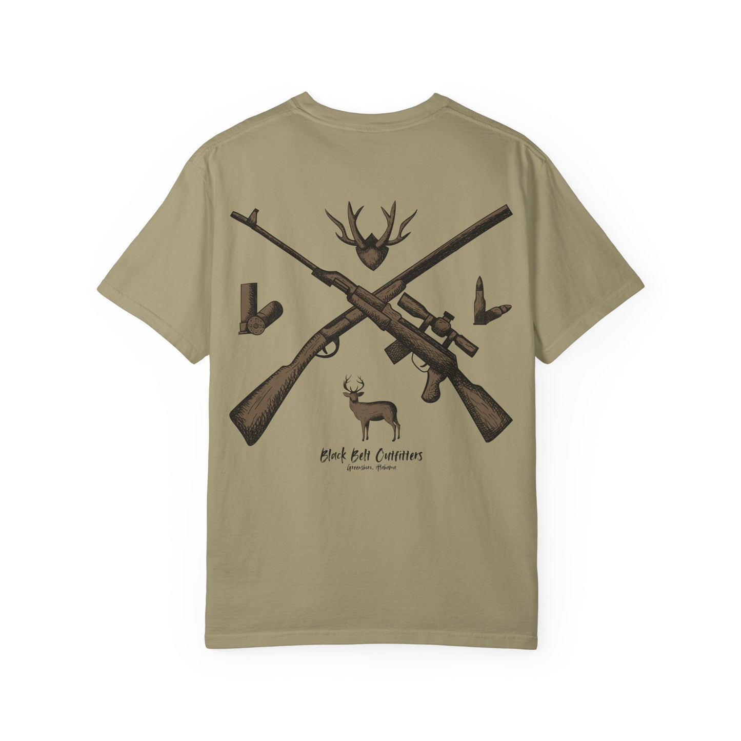 HUNTING VIBES Unisex Garment-Dyed T-shirt, Outdoor Adventure Shirt, Wildlife Lover Gift, Camping Apparel, Casual Fashion