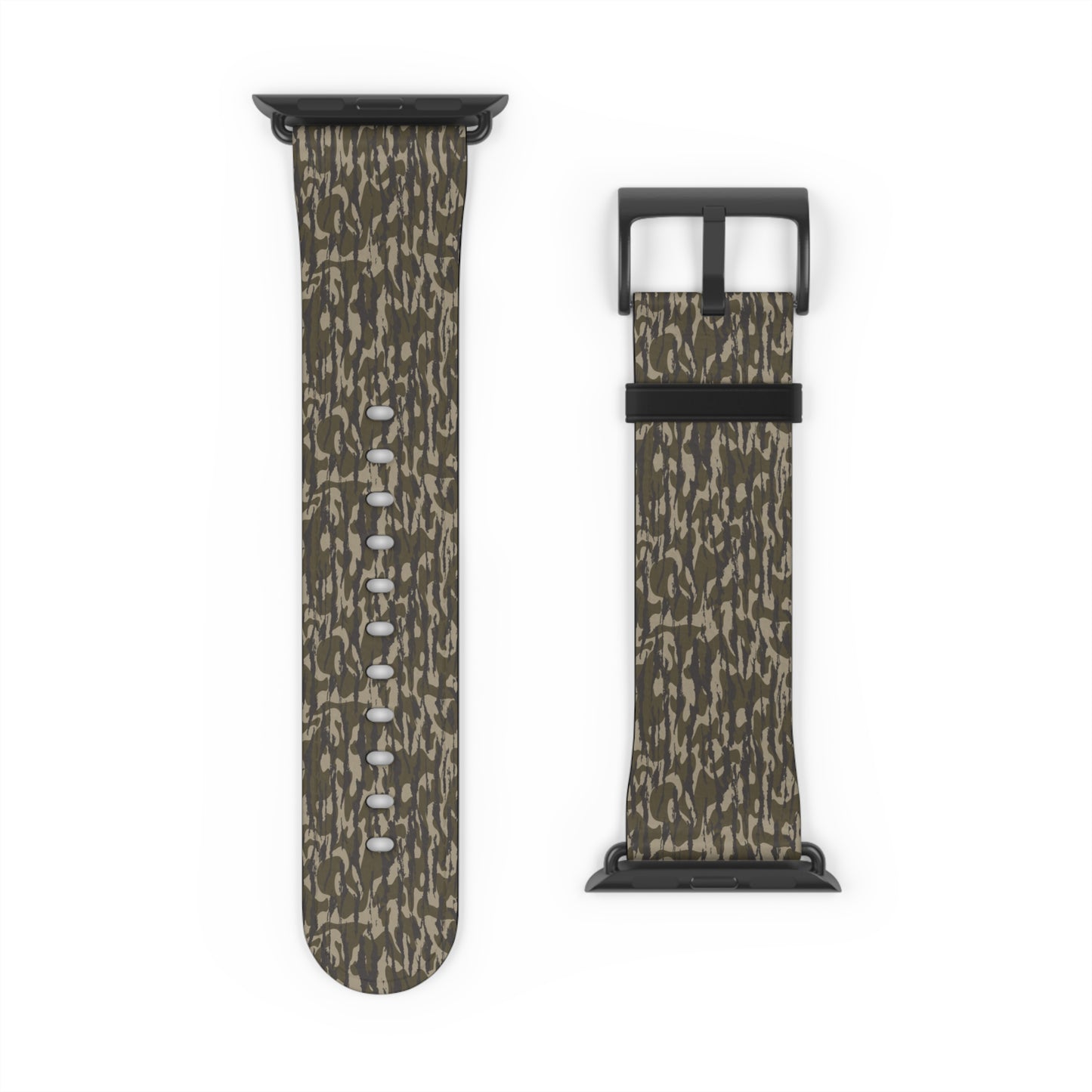Bottomland Camo Watch Band, Trendy Accessory, Men's Gift, Unisex Style, Perfect for Outdoor Activities, Unique Fashion