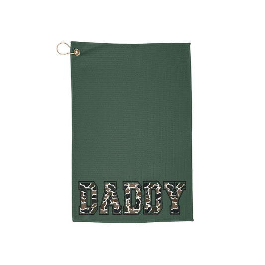 Personalized Camo Daddy Golf Towels - Perfect Gift for Golf Lovers, Father's Day, Birthday, Dad's Day, Unique Golfing Accessories