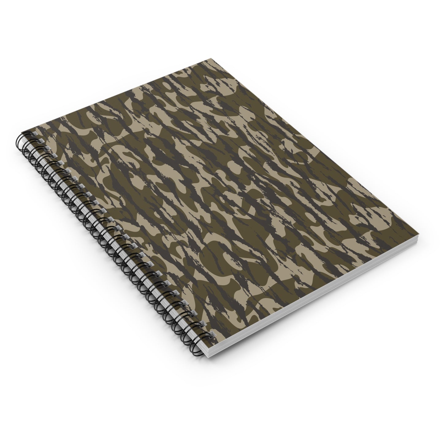 Bottomland Camo Spiral Notebook | Stylish Ruled Journal for Students, Nature Lovers, Gifts for Soldiers, Outdoor Enthusiasts, Road Trips