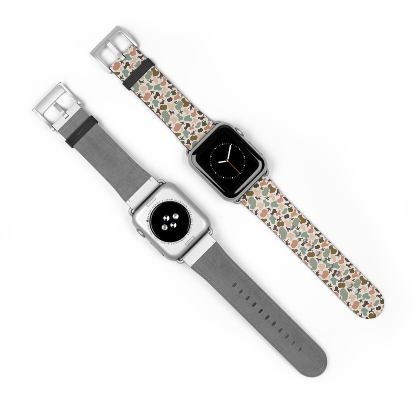 Old school camo duck and dog custom print Watch Band