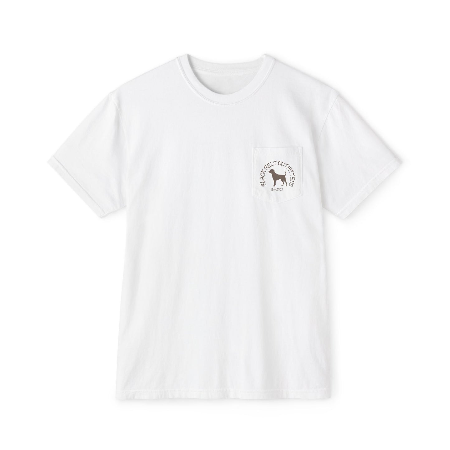 DEER HUNTING DOG (2) Unisex Heavy Cotton Pocket Tee