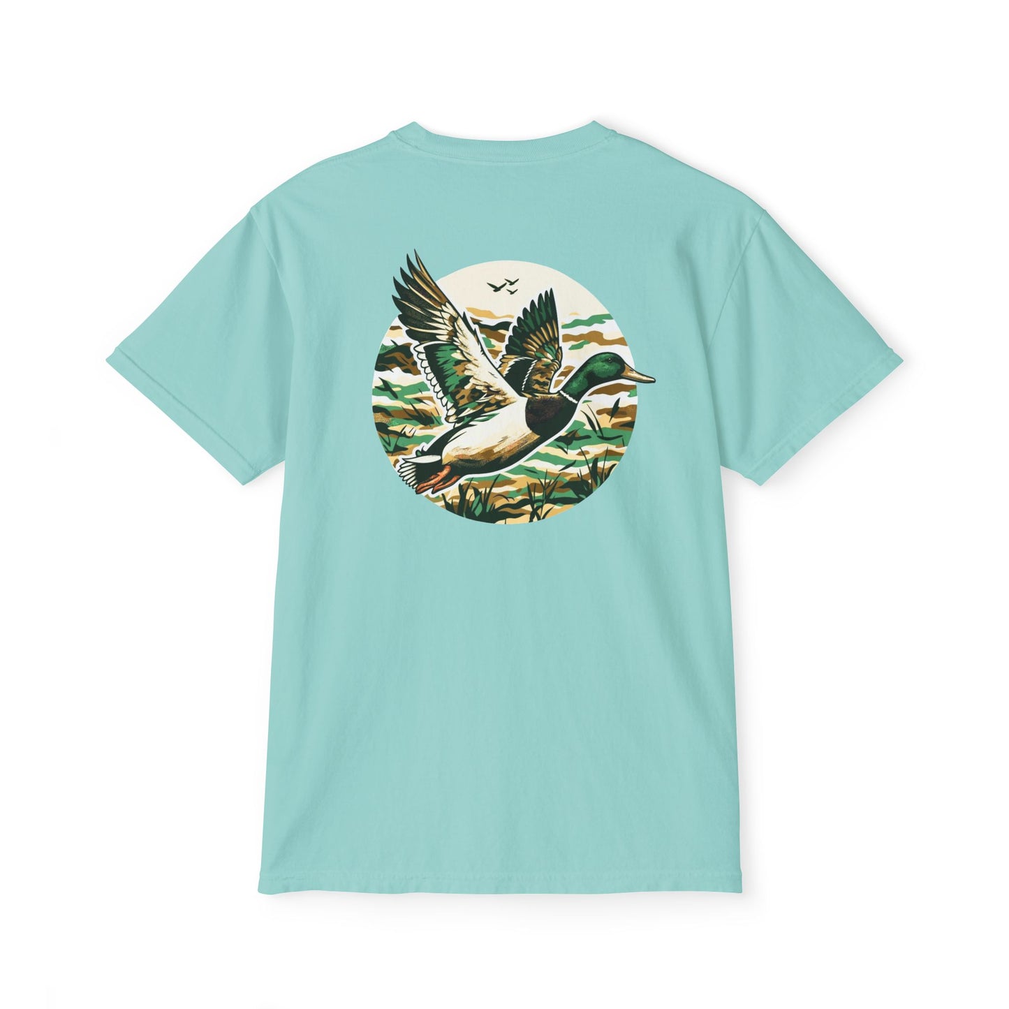 Black belt outfitters, duck hunting custom design hunting Unisex Garment-Dyed Pocket T-Shirt