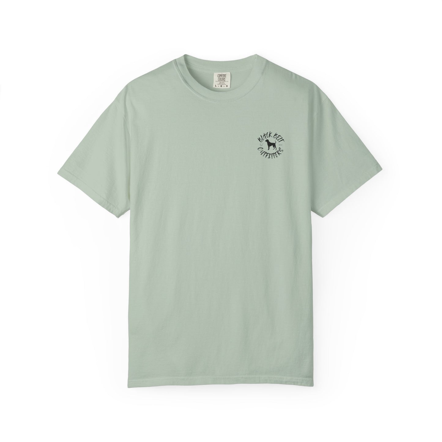Black Belt Outfitters Camo Logo Unisex Garment-Dyed Pocket T-Shirt