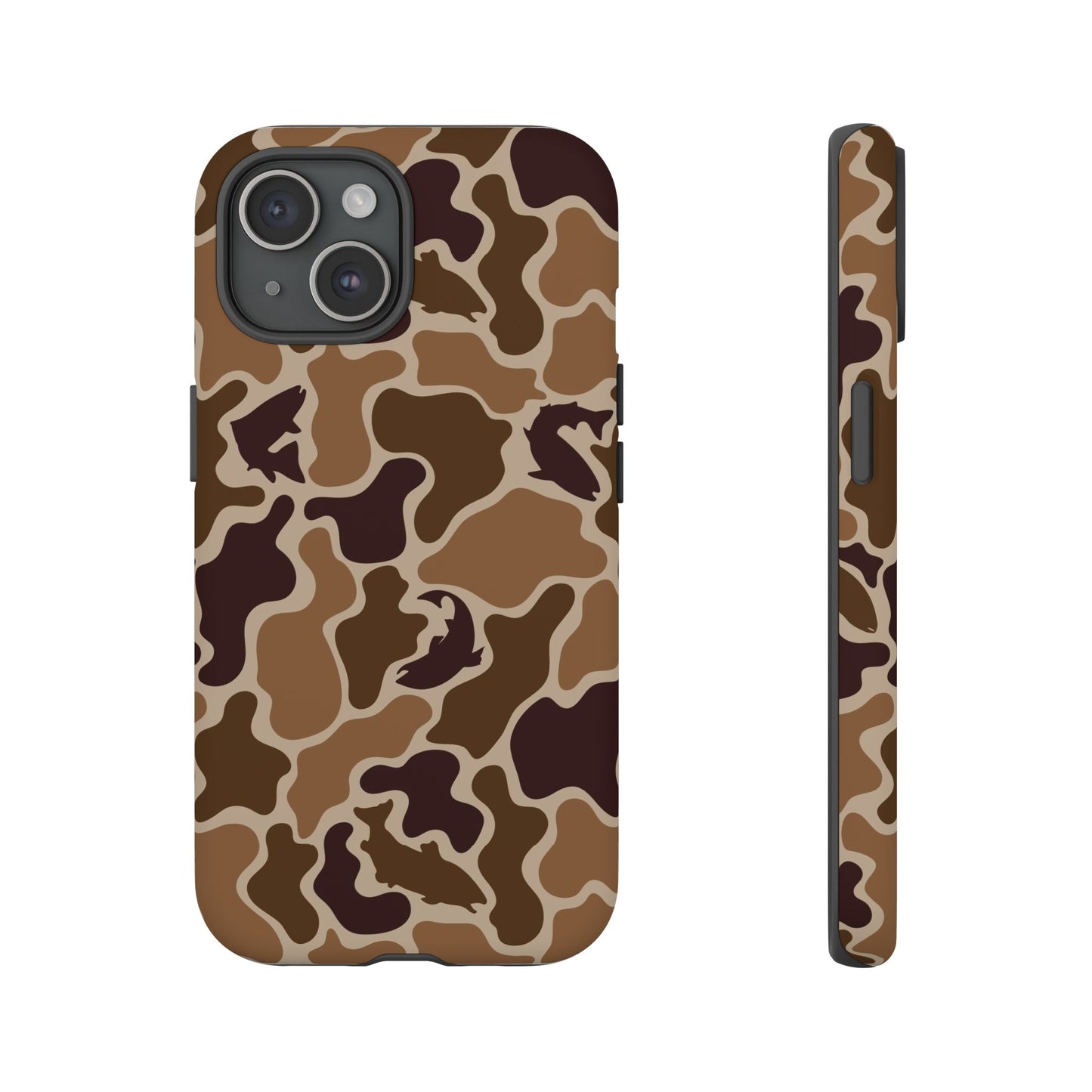 Brown Shark Camo design Tough Cases
