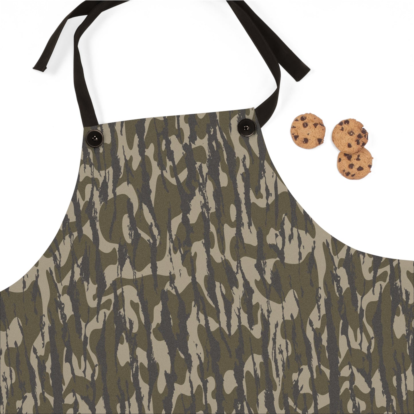 Bottomland Camo Chef Apron - Stylish Cooking Gift for Grilling, Baking, BBQs, Outdoor Cooking, Unique Kitchen Accessory