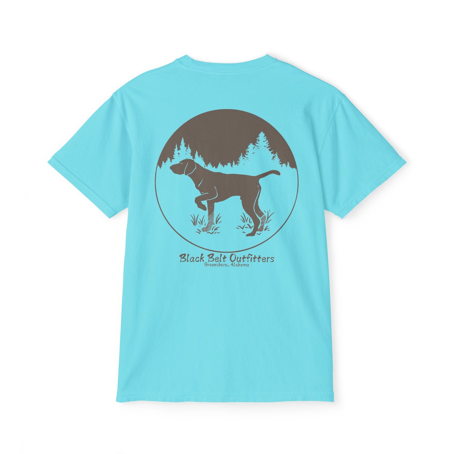 DEER HUNTING DOG (2) Unisex Heavy Cotton Pocket Tee