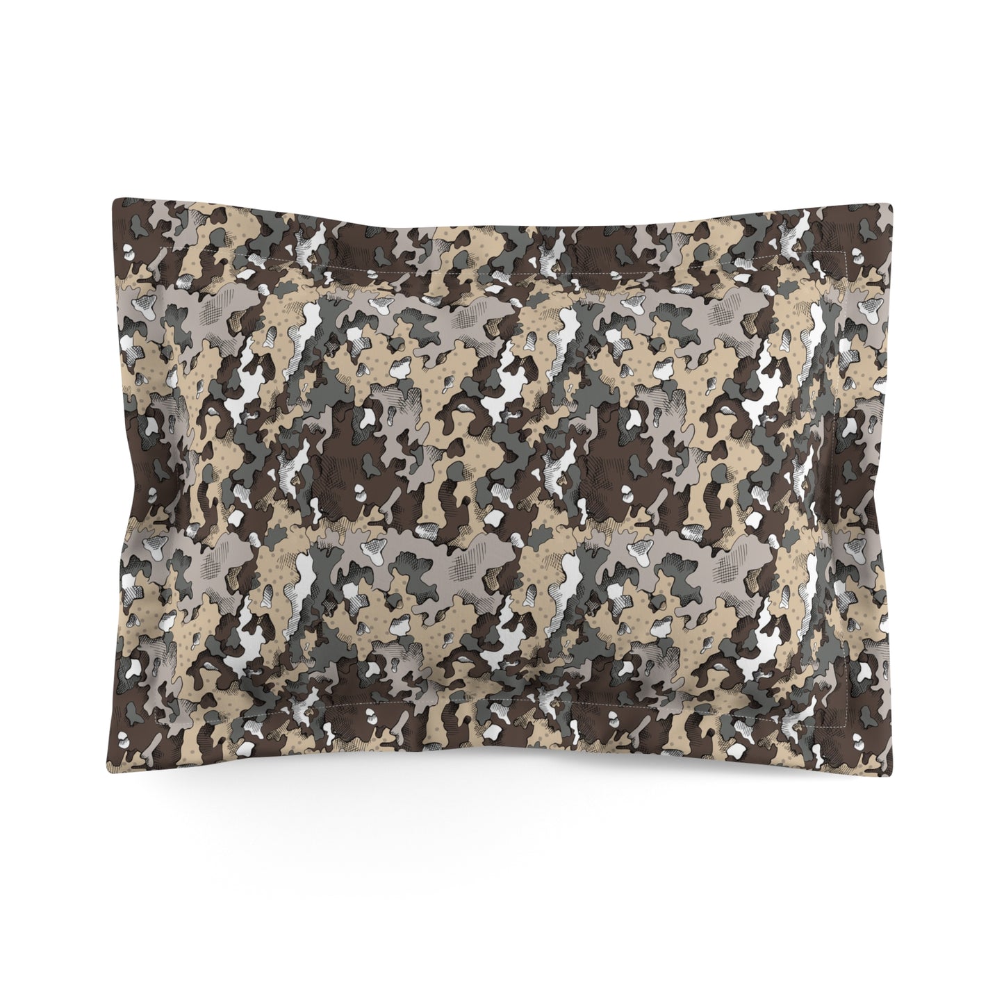 Dixie Camo Microfiber Pillow Sham, Cozy Bedroom Decor, Modern Home Accent, Great for Camping or Hunting Enthusiasts, Stylish Sleep Gift,