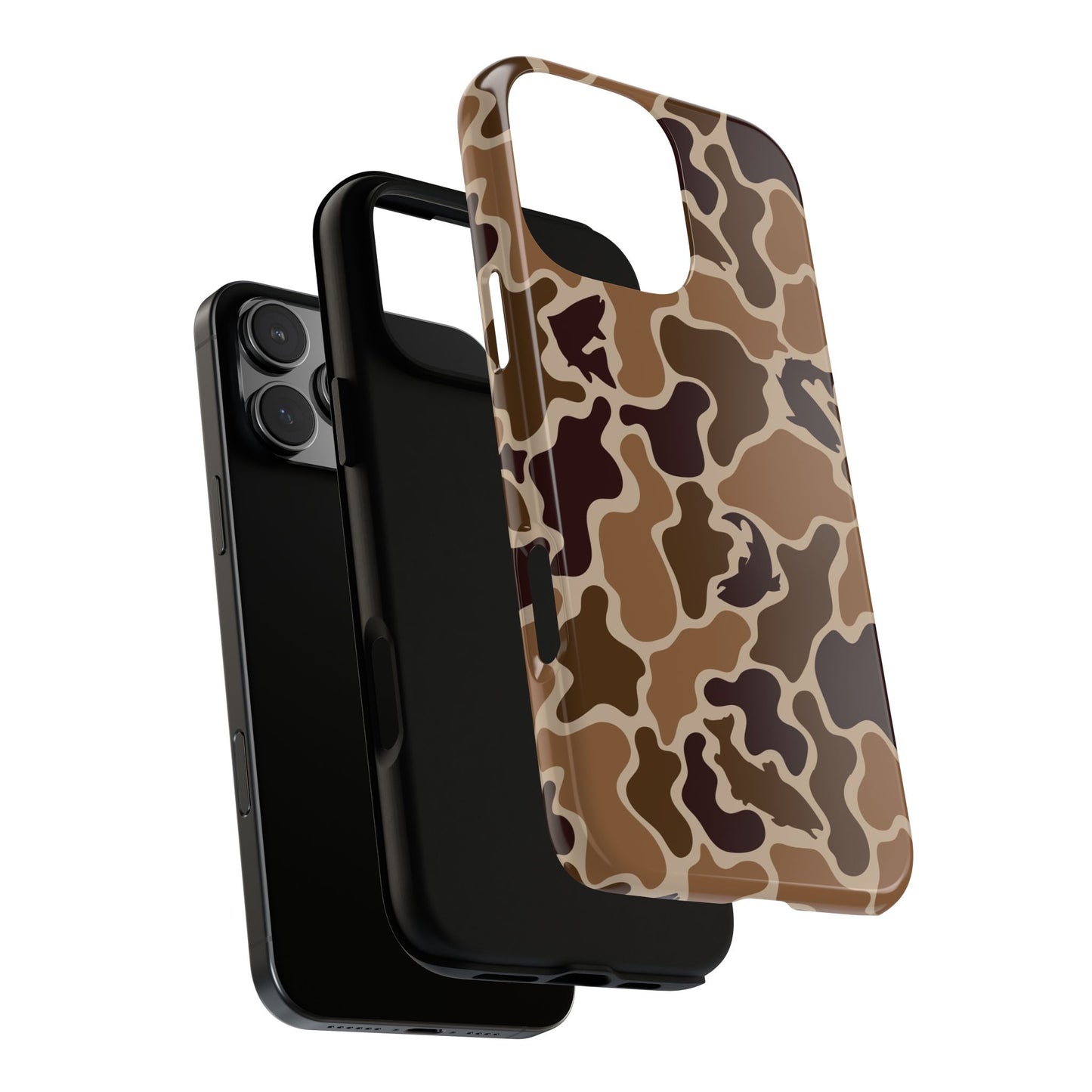Brown Shark Camo design Tough Cases