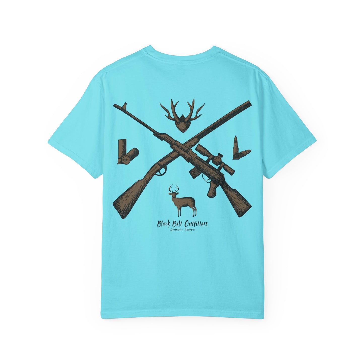 HUNTING VIBES Unisex Garment-Dyed T-shirt, Outdoor Adventure Shirt, Wildlife Lover Gift, Camping Apparel, Casual Fashion
