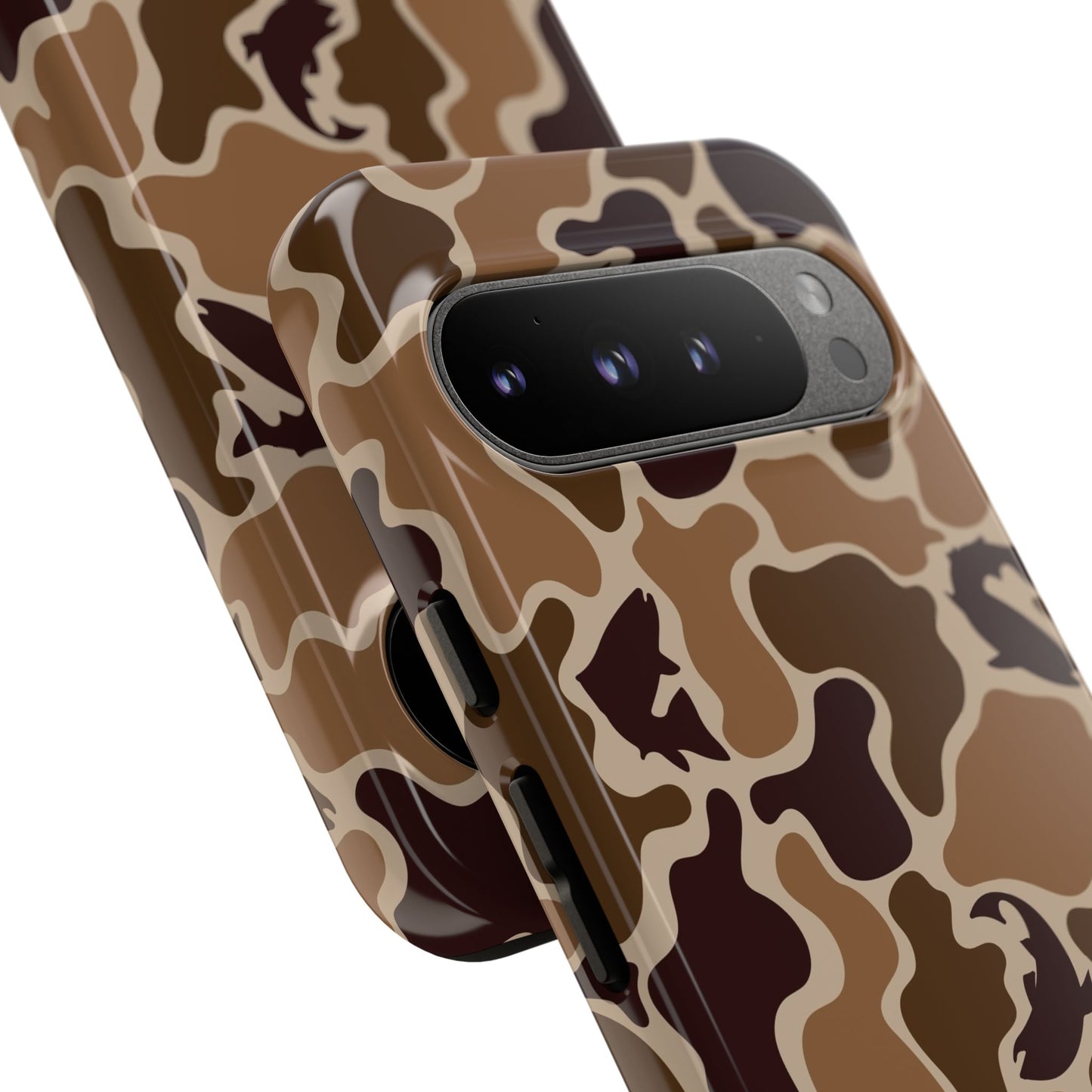 Brown Shark Camo design Tough Cases