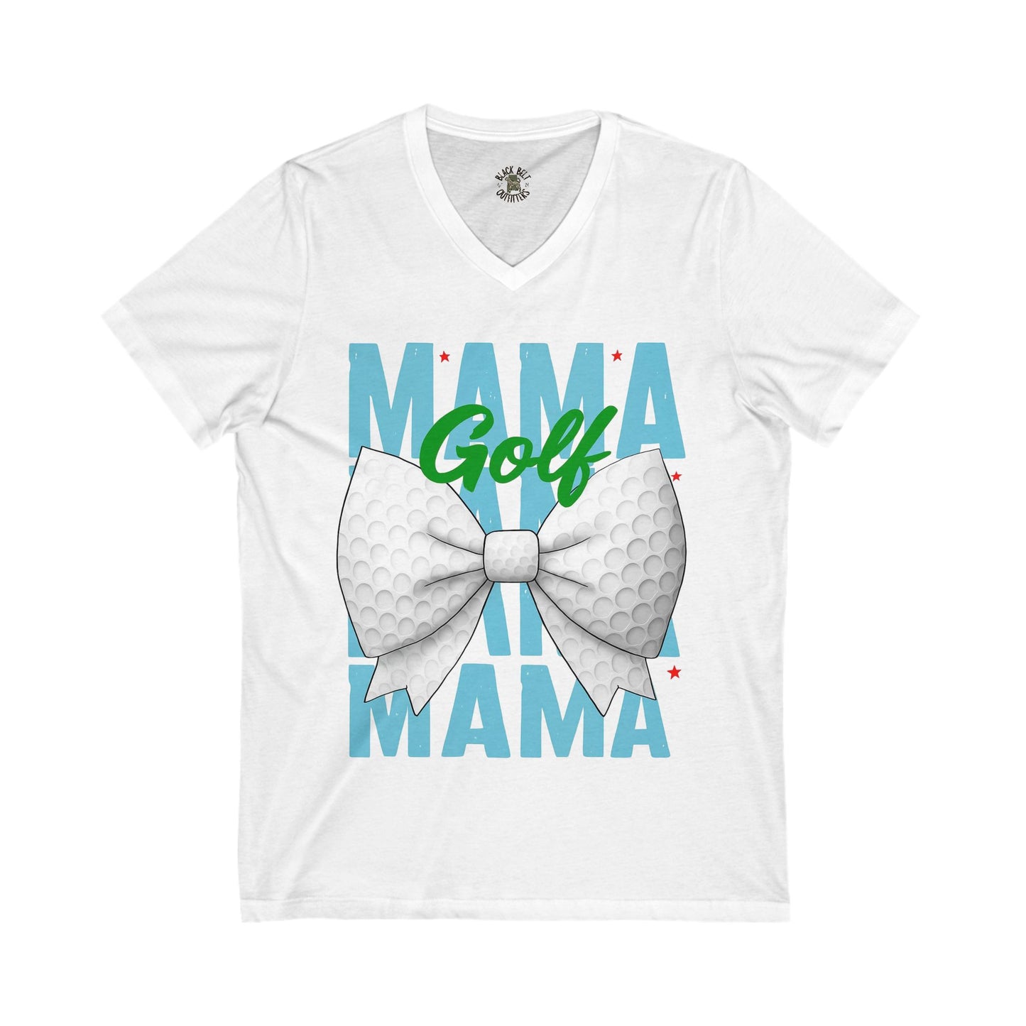 Golf Mama V-Neck Tee – Unisex Jersey T-Shirt for Game Day