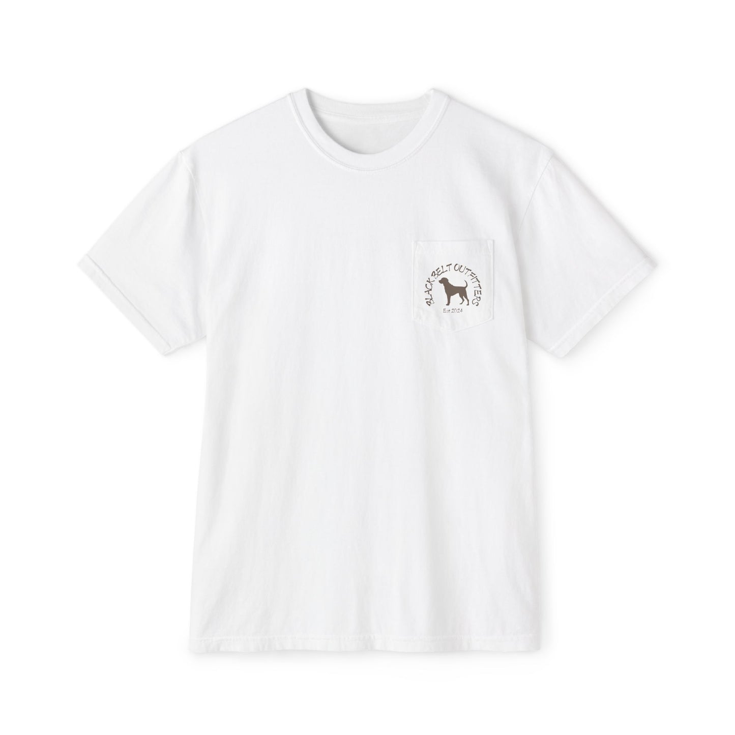 Black belt outfitters Fishing Poles Heart Unisex Garment-Dyed Pocket T-Shirt