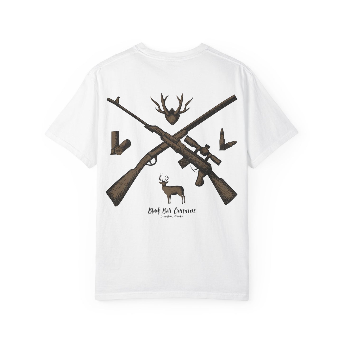 HUNTING VIBES Unisex Garment-Dyed T-shirt, Outdoor Adventure Shirt, Wildlife Lover Gift, Camping Apparel, Casual Fashion